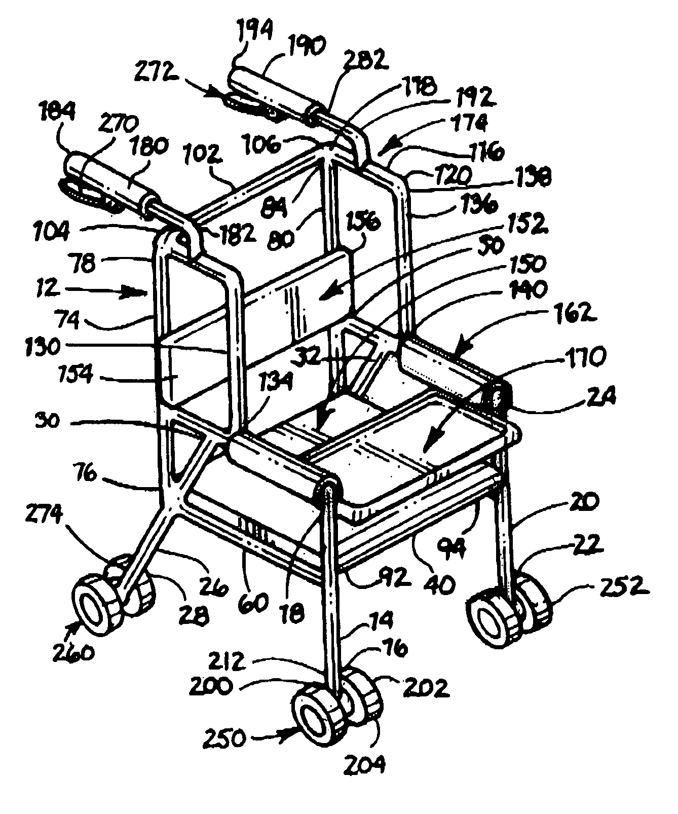Combined wheelchair, walker, and sitting chair