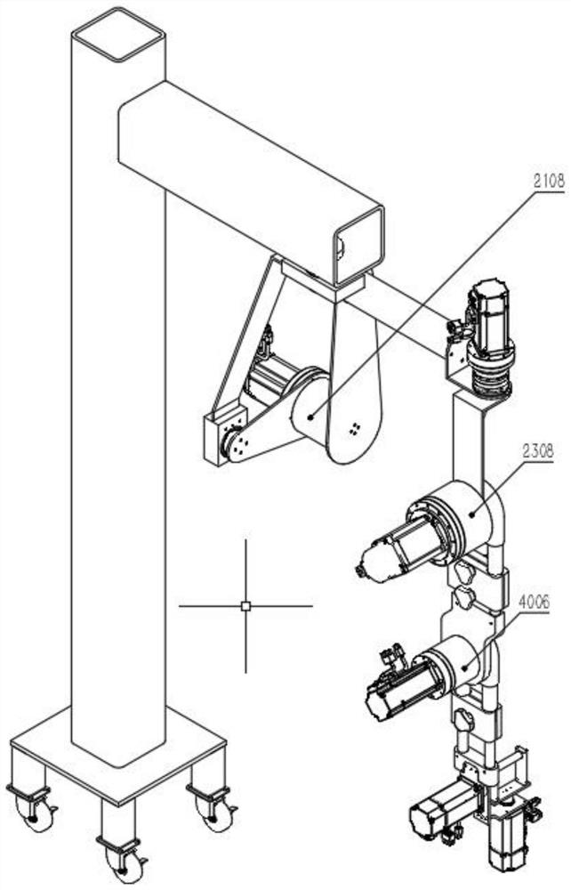 Ten-degree-of-freedom upper limb exoskeleton rehabilitation robot with interchangeable left hand and right hand