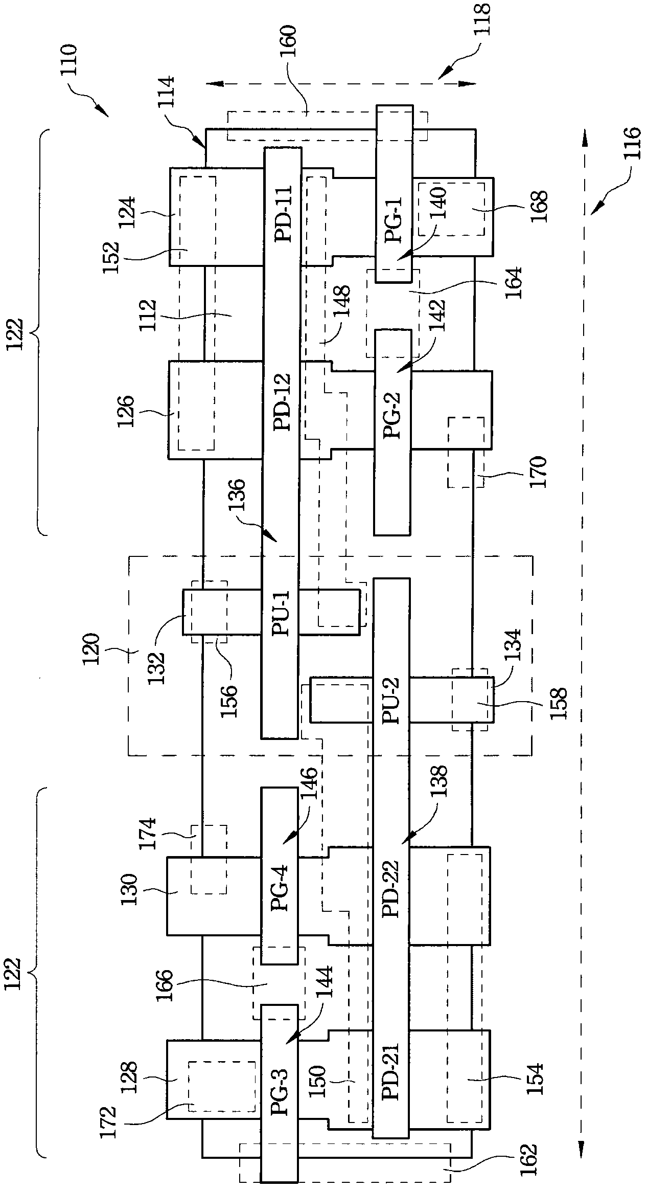Fully balanced dual-port memory cell