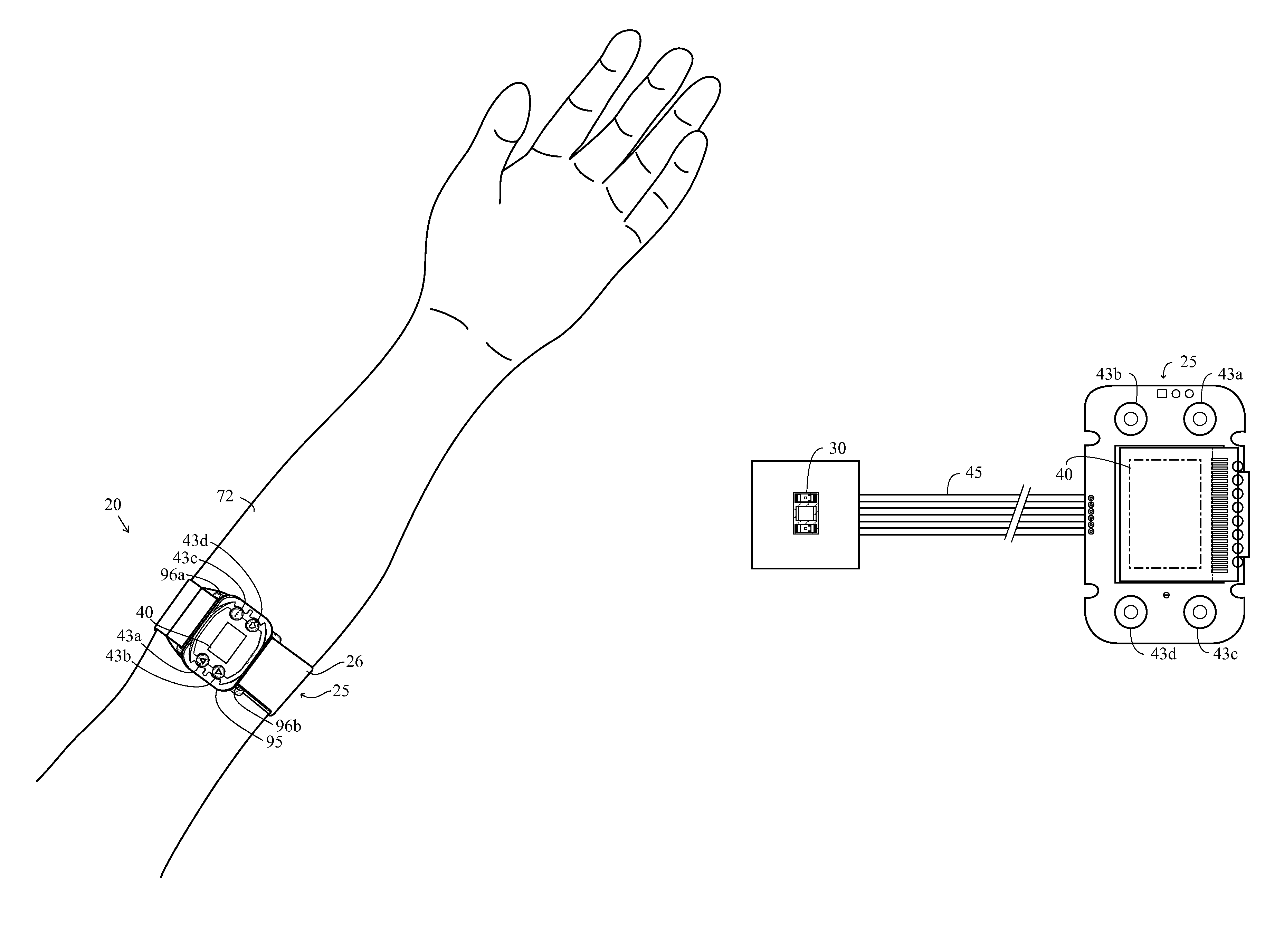 Monitoring device with a pedometer