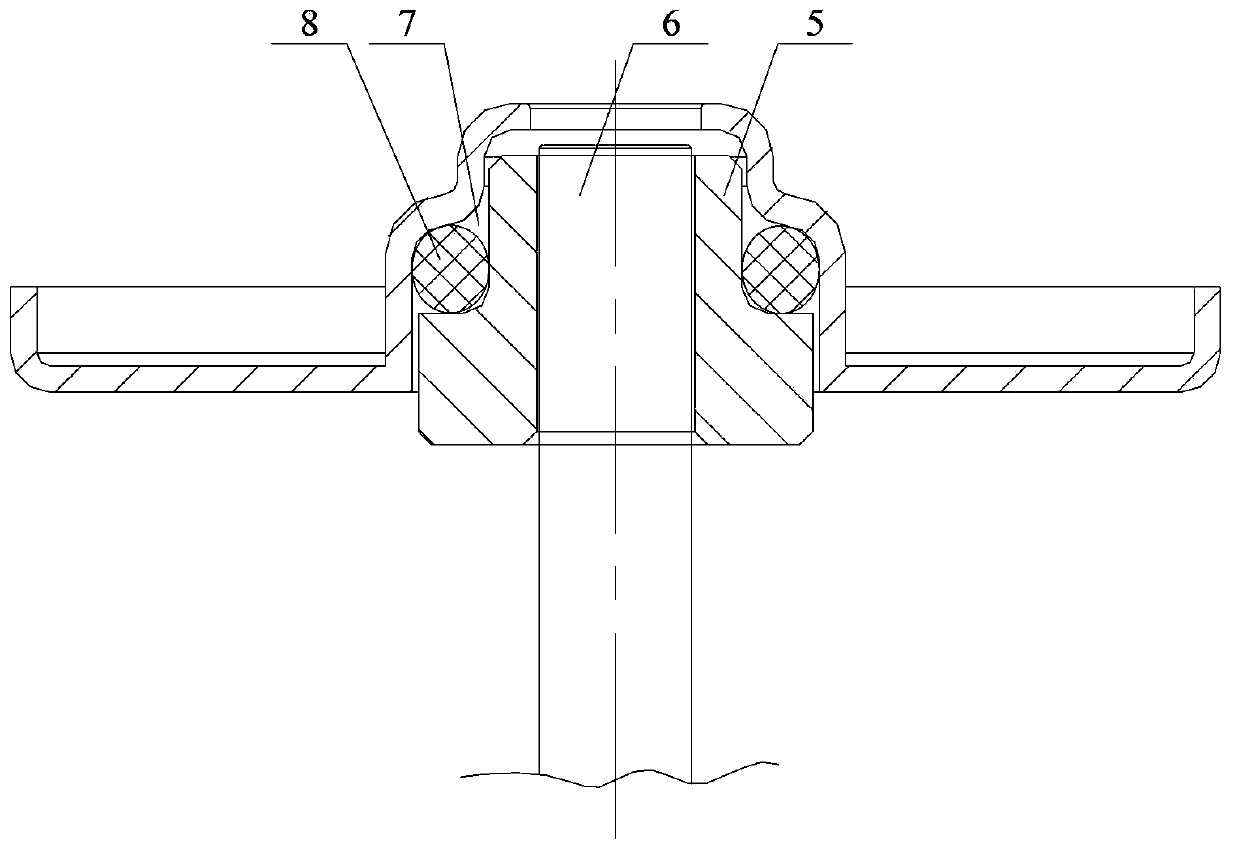 Motor and connection structure of end covers and bearings thereof
