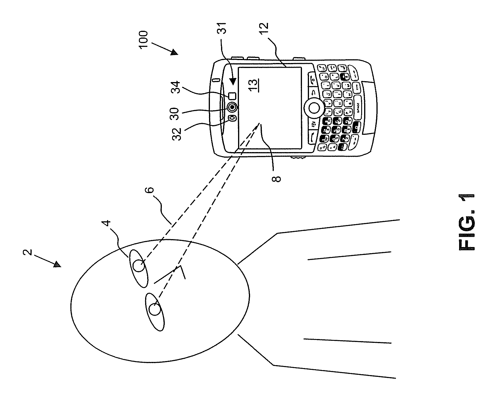 System and method for controlling a display of a mobile device