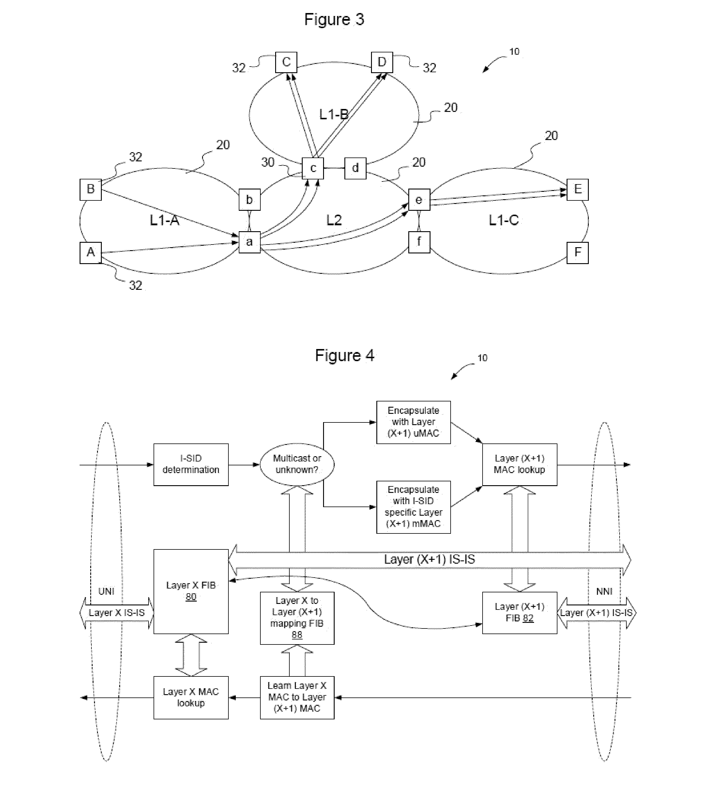 Method and apparatus for exchanging routing information and establishing connectivity across multiple network areas