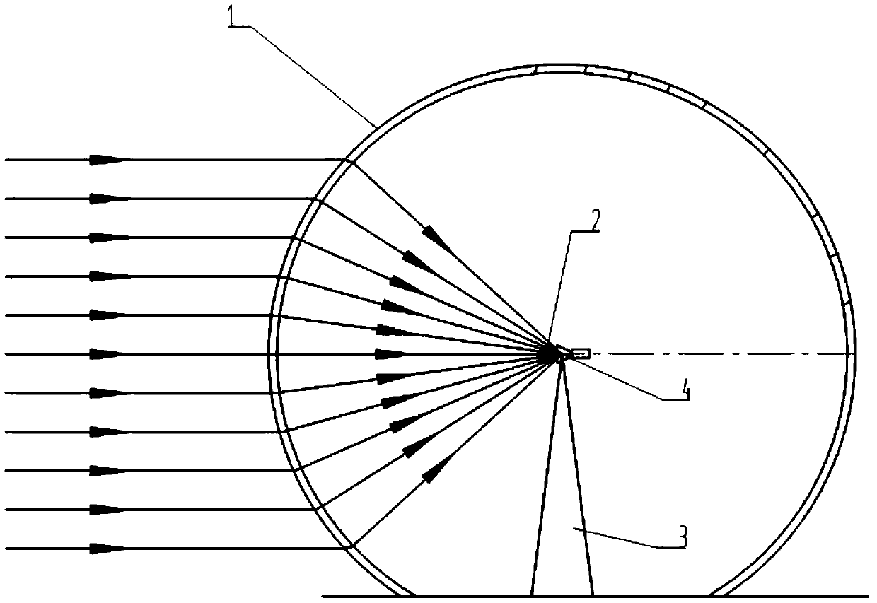 Large-aperture lens antenna