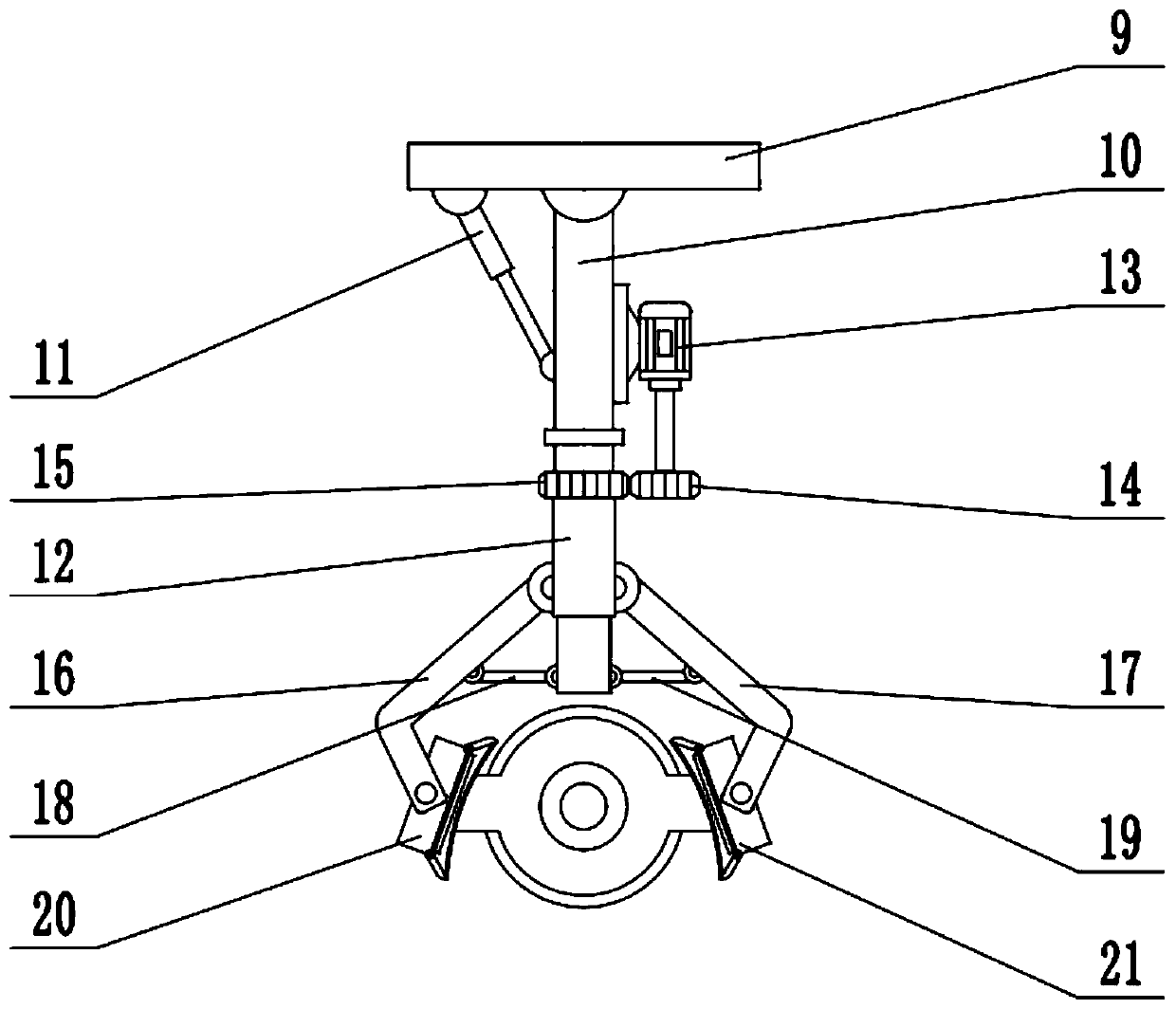 Monitoring camera mounting bracket convenient to adjust