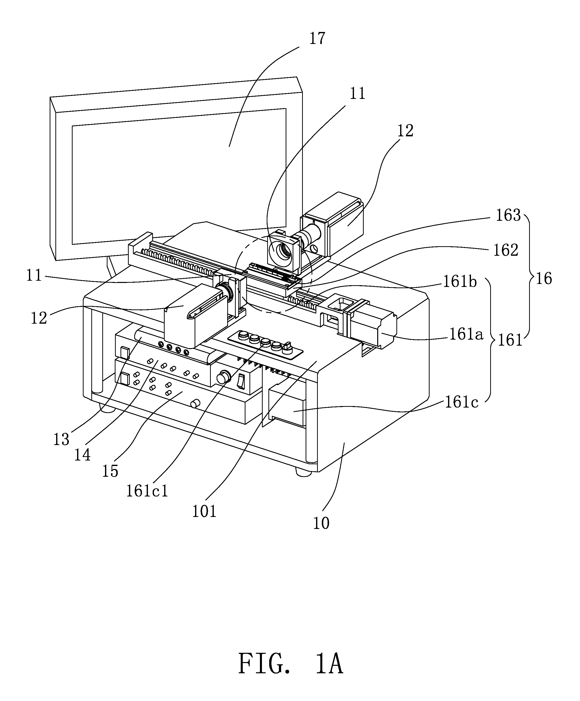 Coplanarity-testing machine