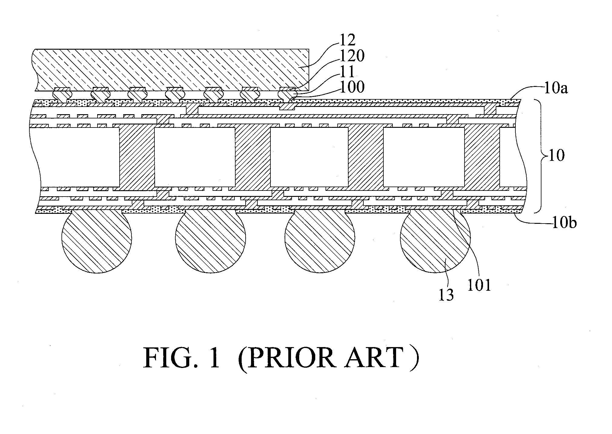 Package structure having through-silicon-via (TSV) chip embedded therein and fabrication method thereof