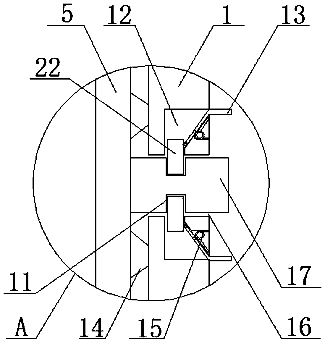 Adjustable cooling device for producing medical equipment plastic product