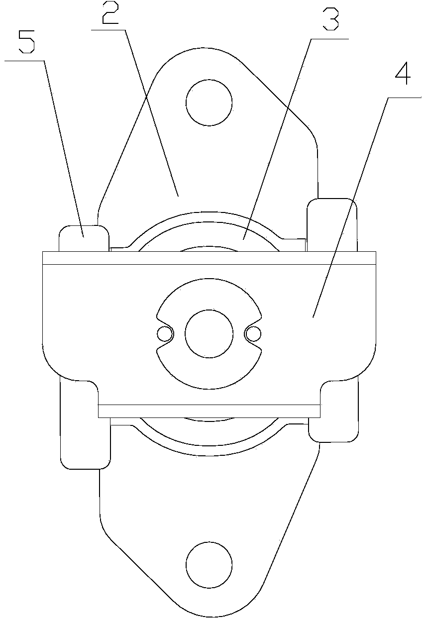 Engine left suspension soft pad assembly