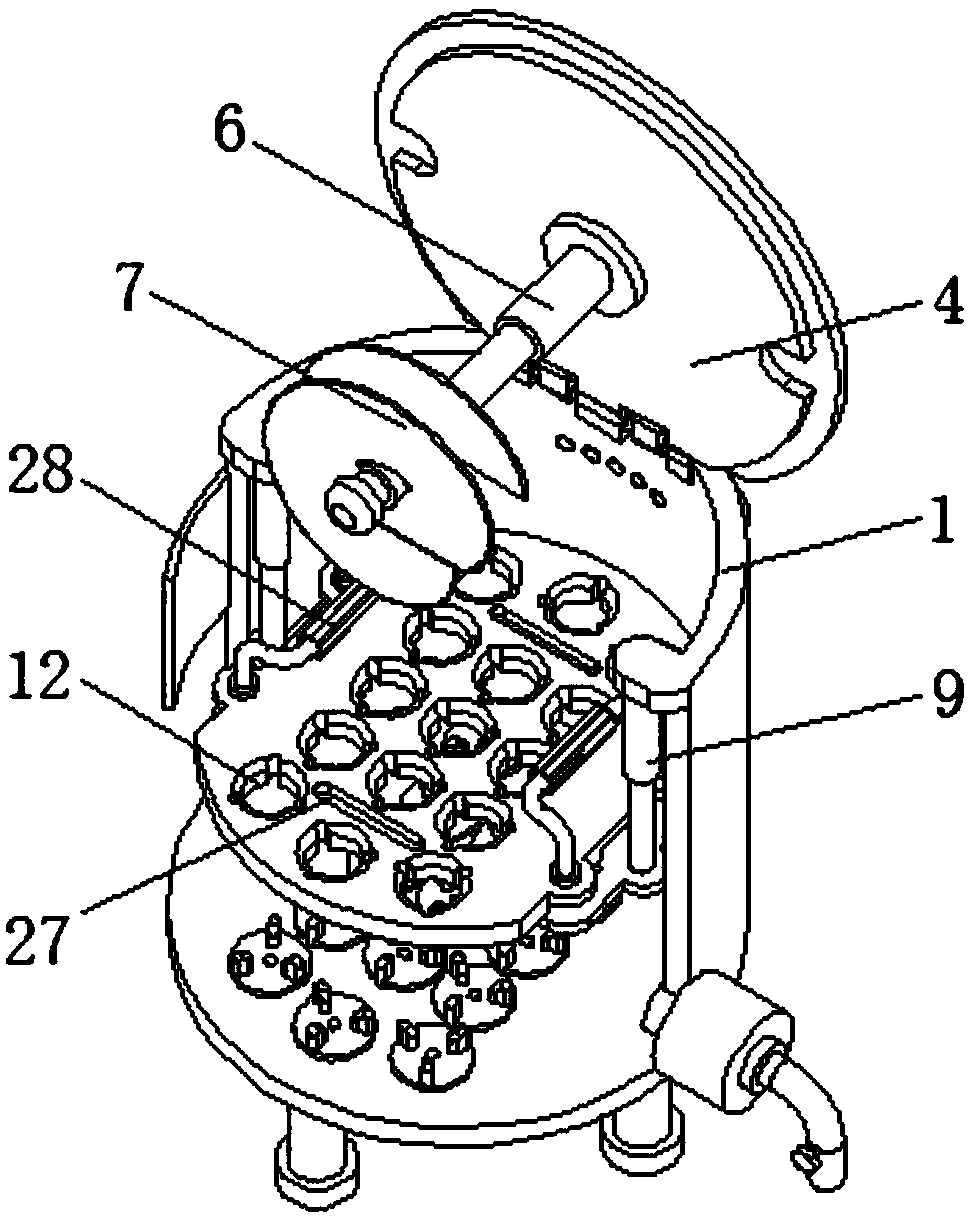 Egg coating device for coating preserved egg with fresh-keeping material