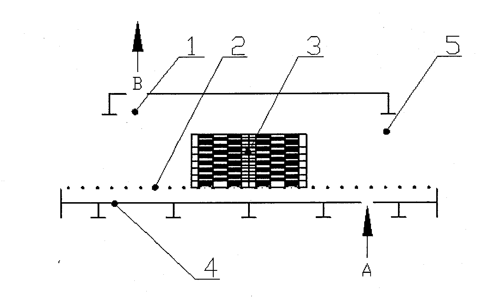 Rolling bar type drying device