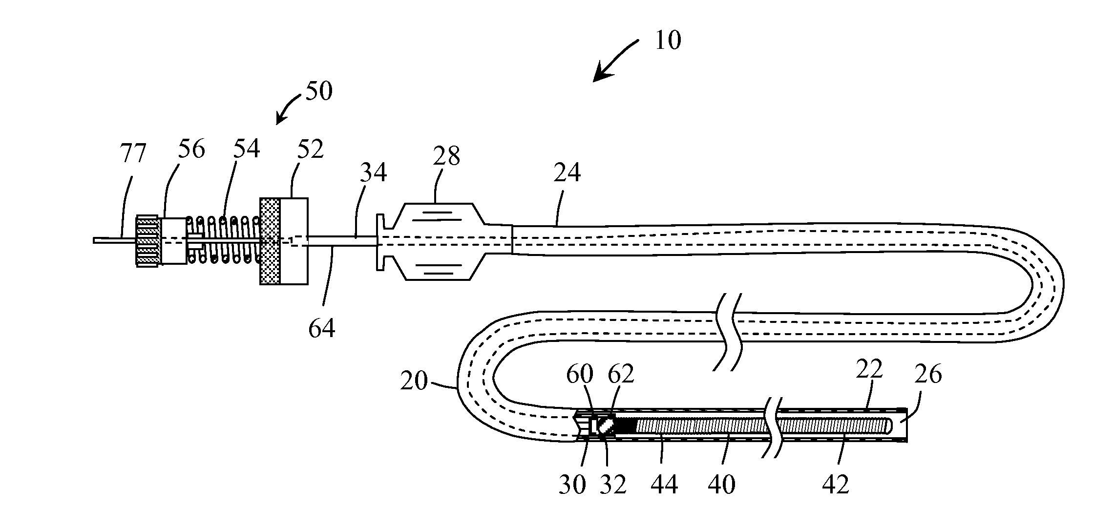 Implant delivery and release system