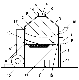 Granary with screening function