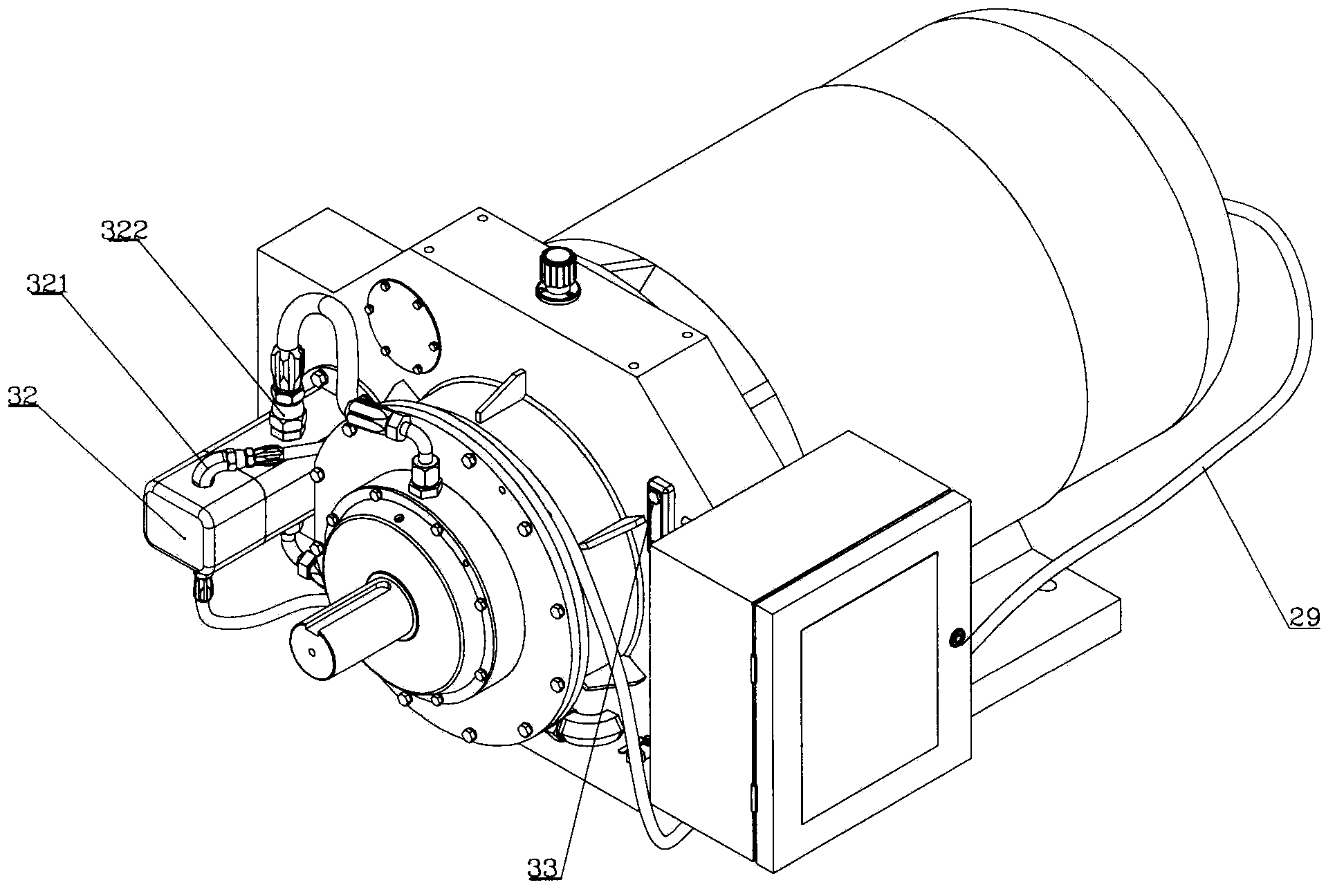 Soft start speed regulation motor