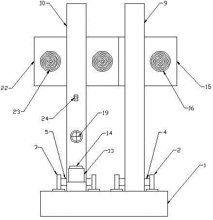 Welding and overturning device for crane beam