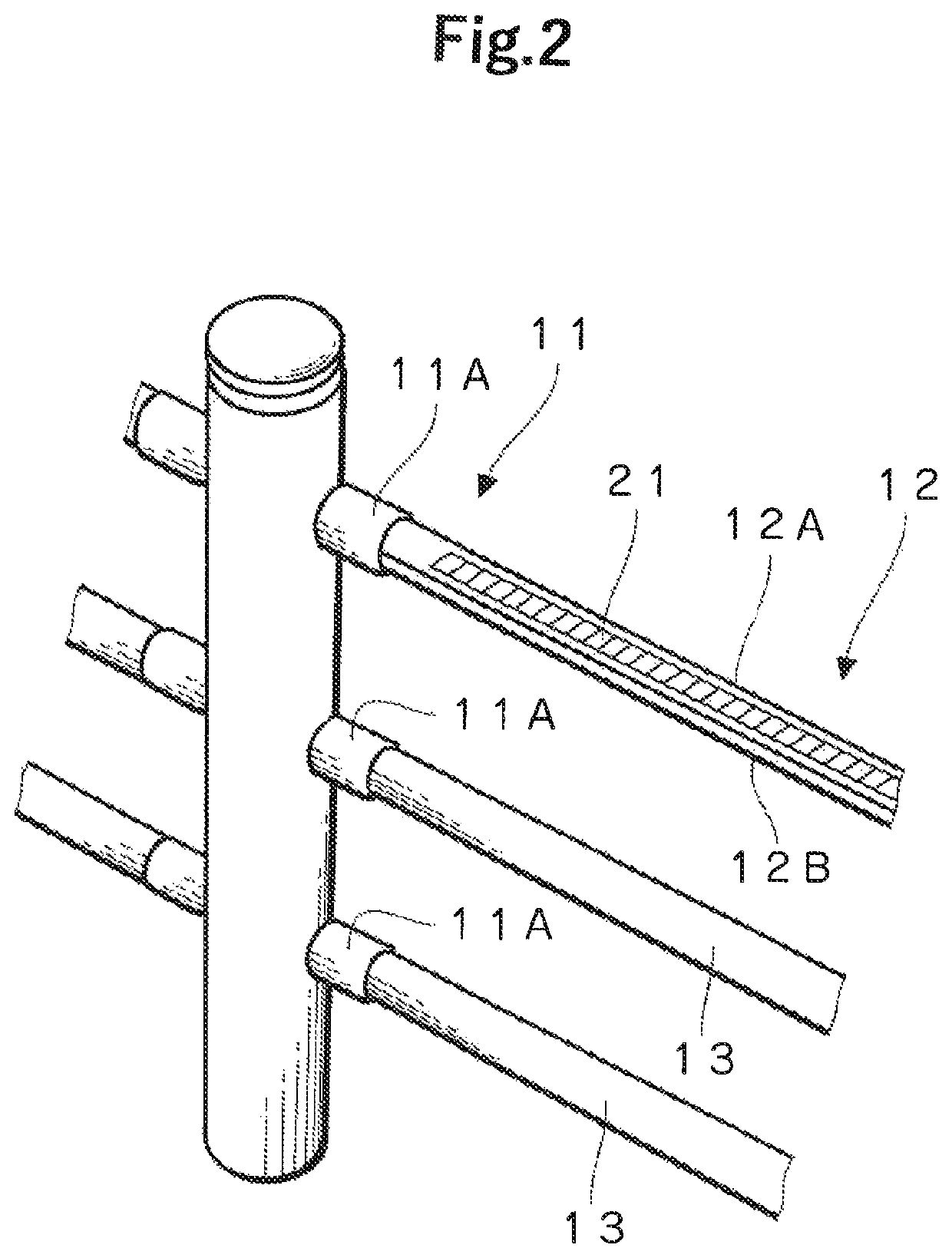 Luminous protective fence