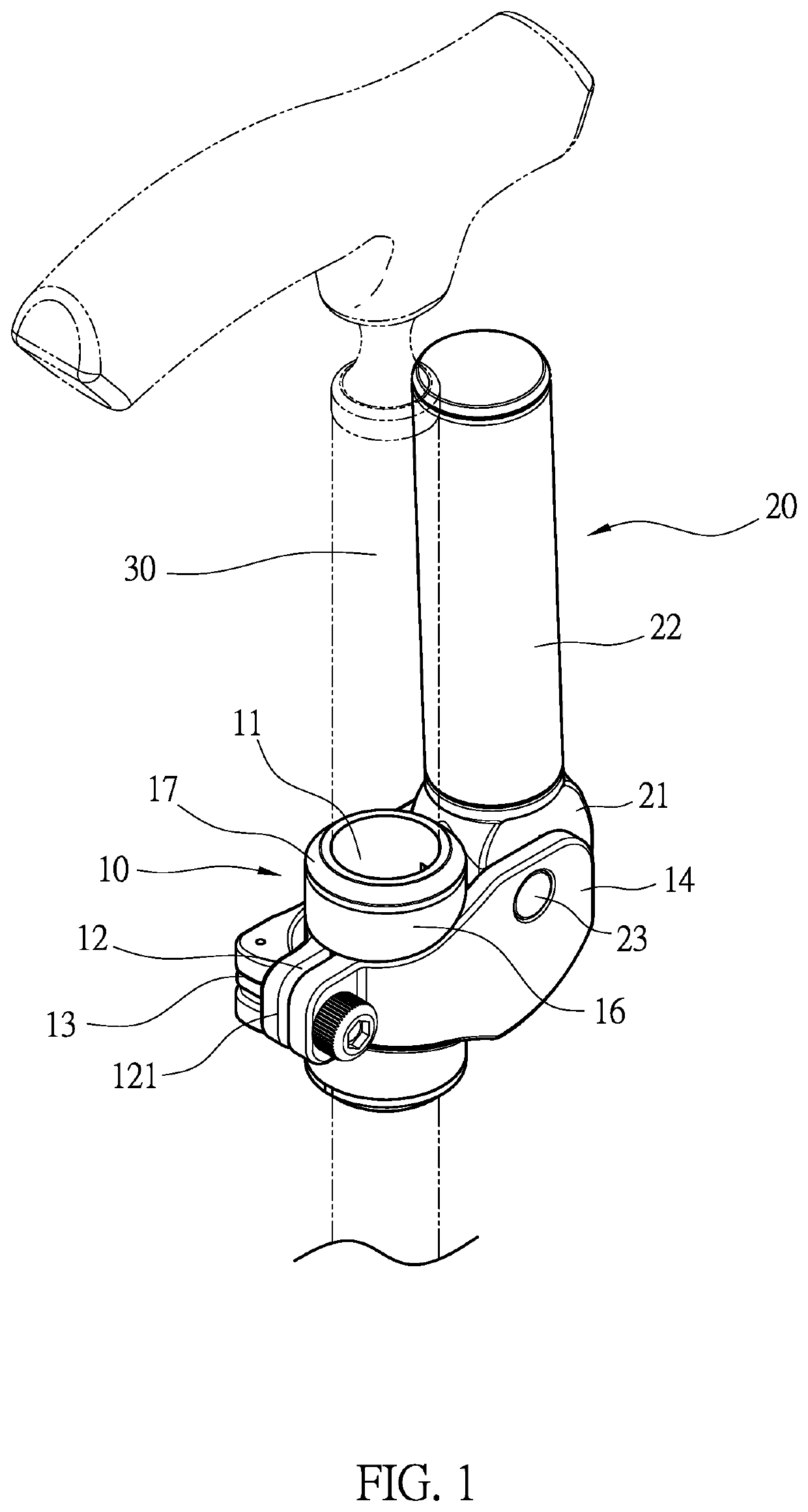 Auxiliary handle for a walking assistance device