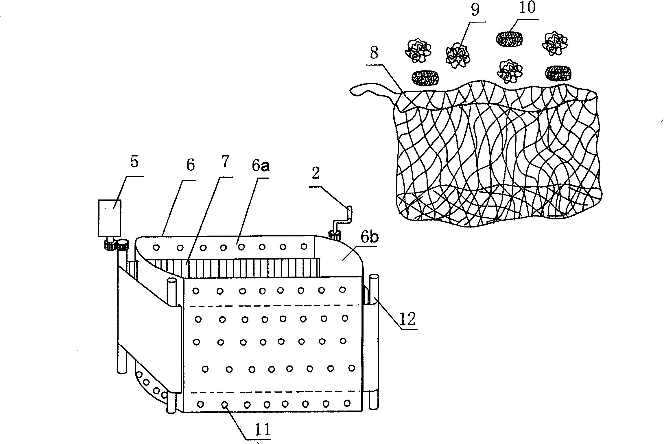 Mechanical kneading method for clothes and kneading type washing machine