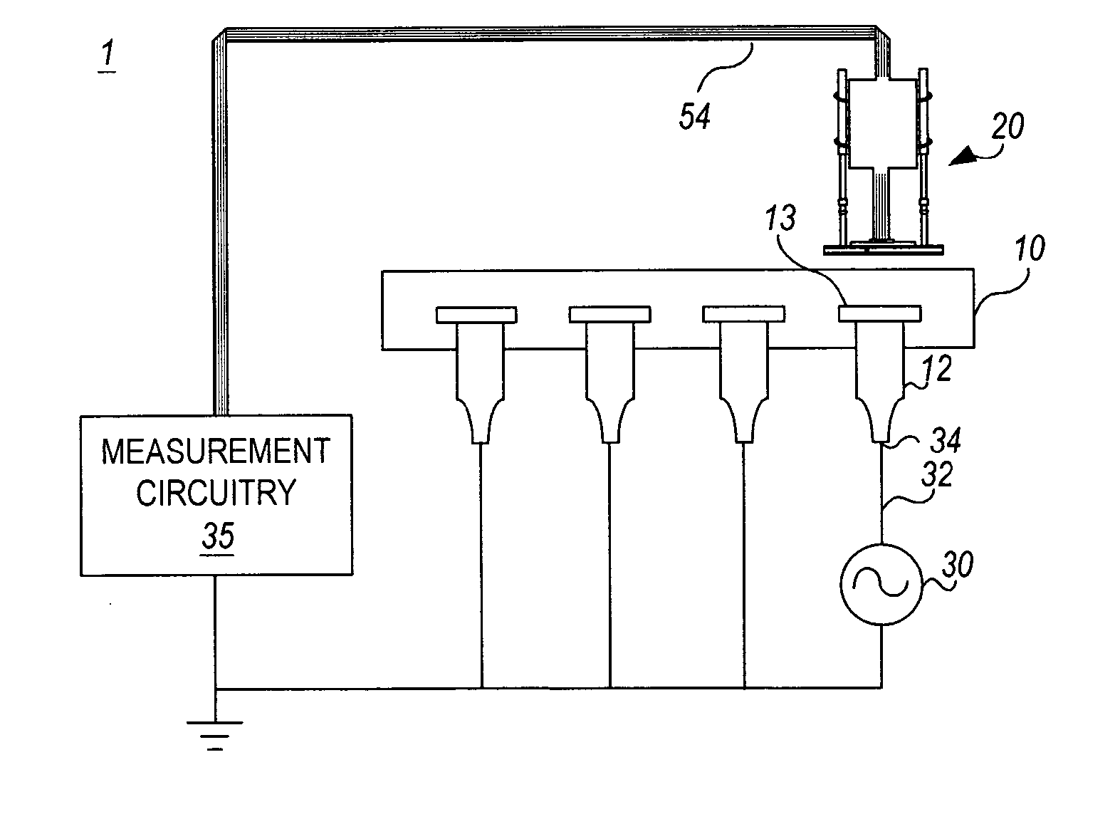 Capacitive probe assembly with flex circuit