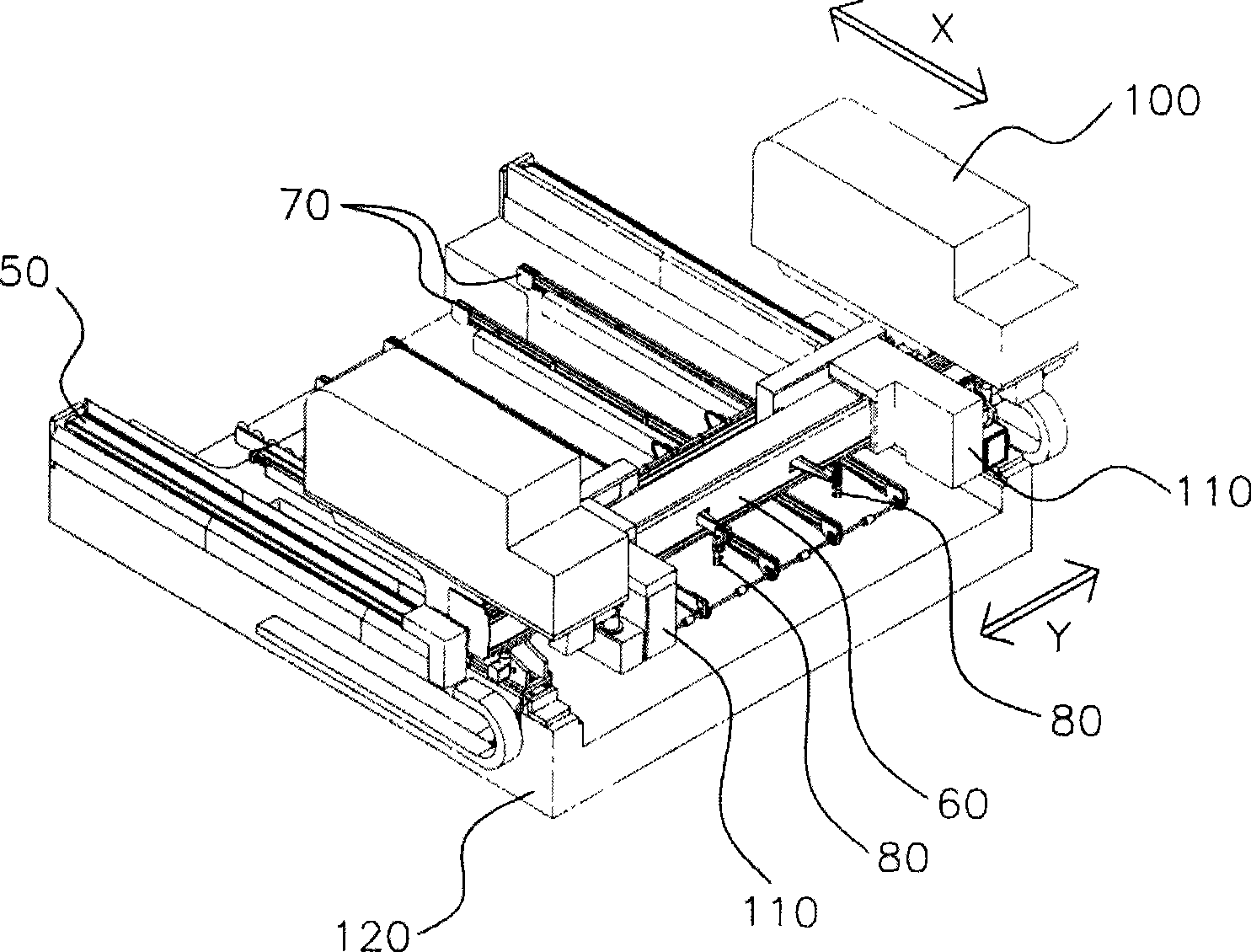 Glass substrate laser cutting apparatus