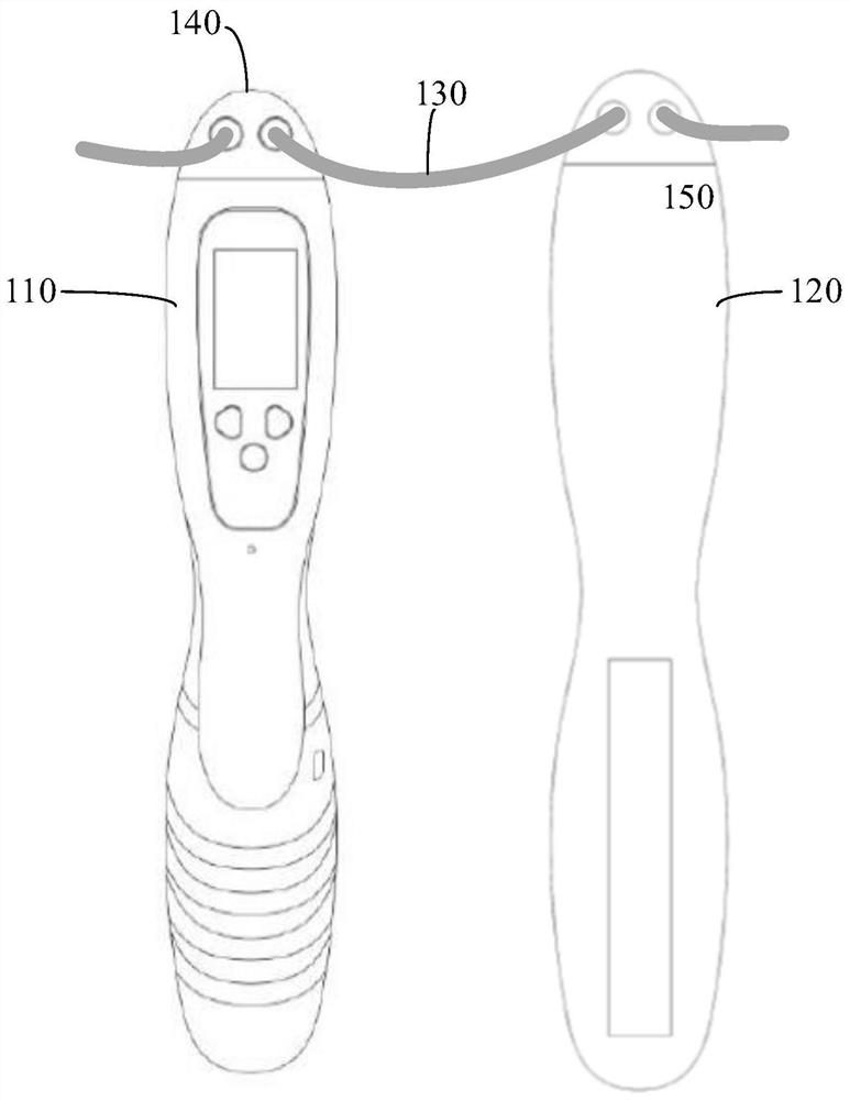 Intelligent skipping rope based on cellular network communication and control method and equipment thereof