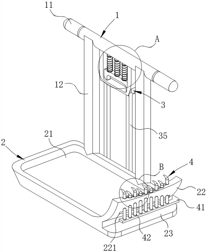 Contactless portable classified garbage conveying and dumping device