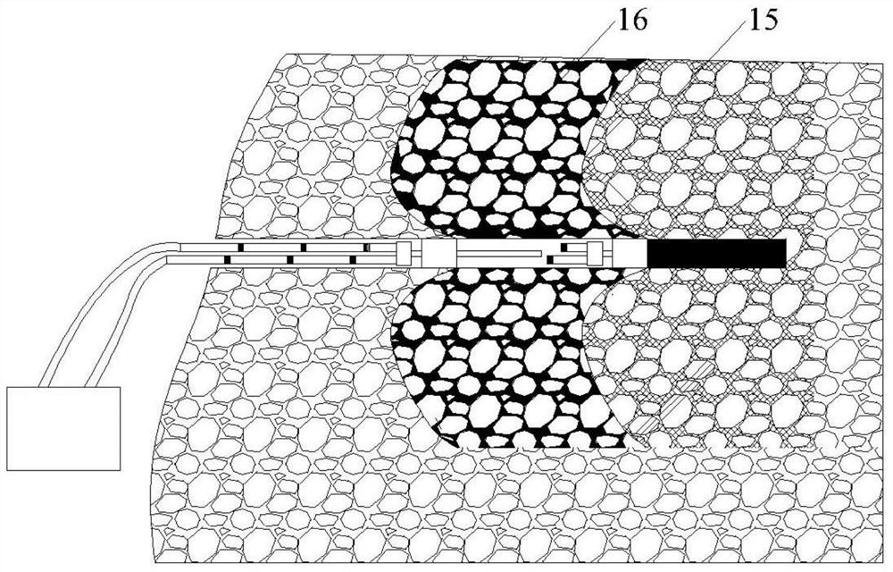 Coal and rock mass deep hole segmented grouting reinforcement device and reinforcement method