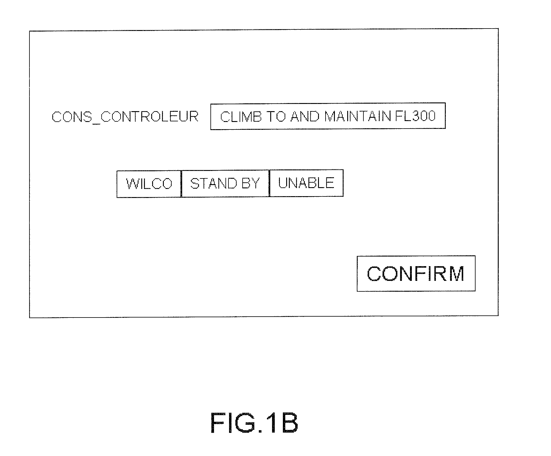 System for securing the display of instructions originating from air traffic control