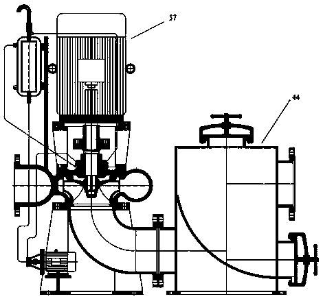 A non-leakage and anti-clogging oil-cooled circulating high-efficiency synchronous intelligent self-priming pump