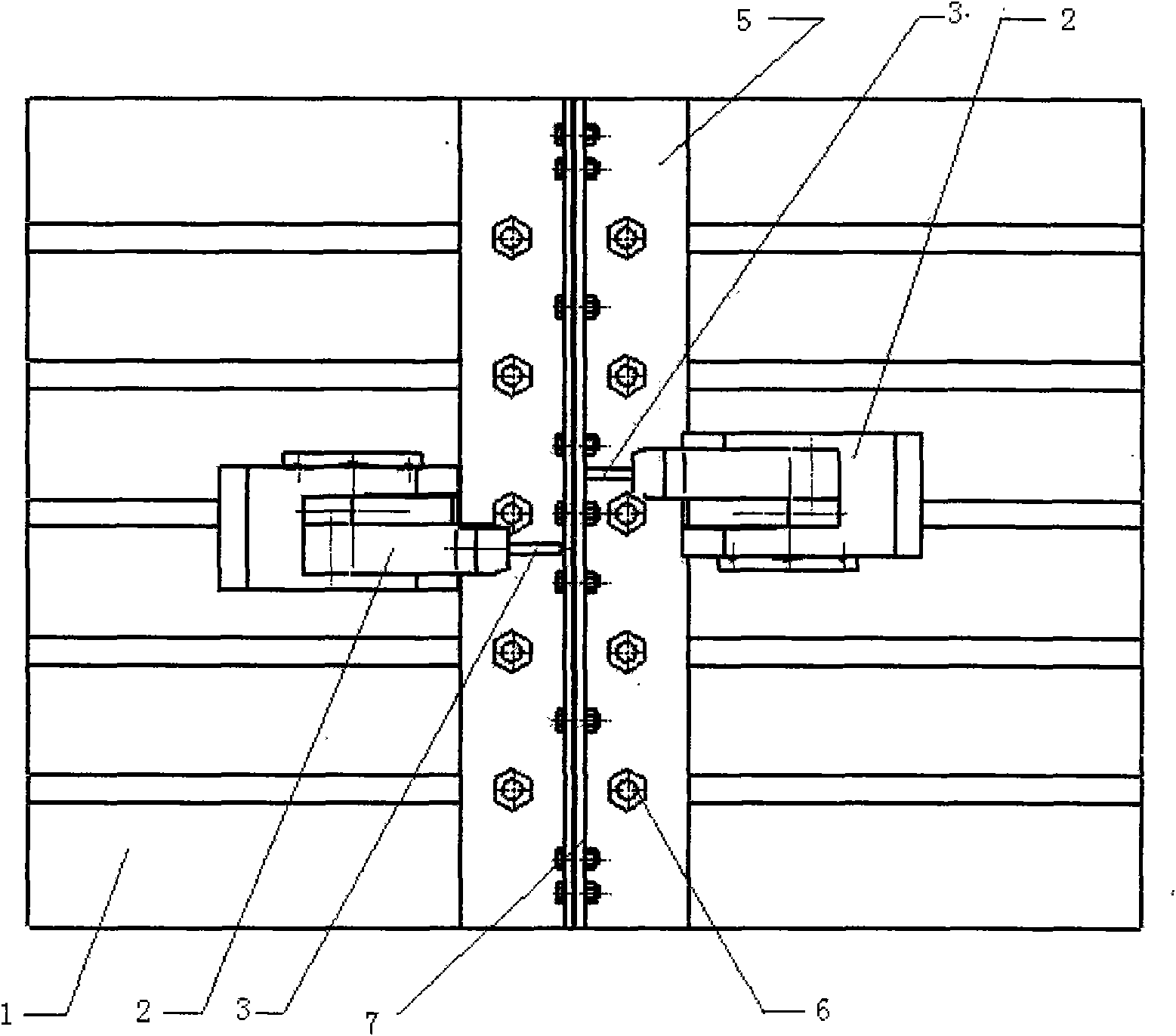 Device for dieless progressive molding of metal plate