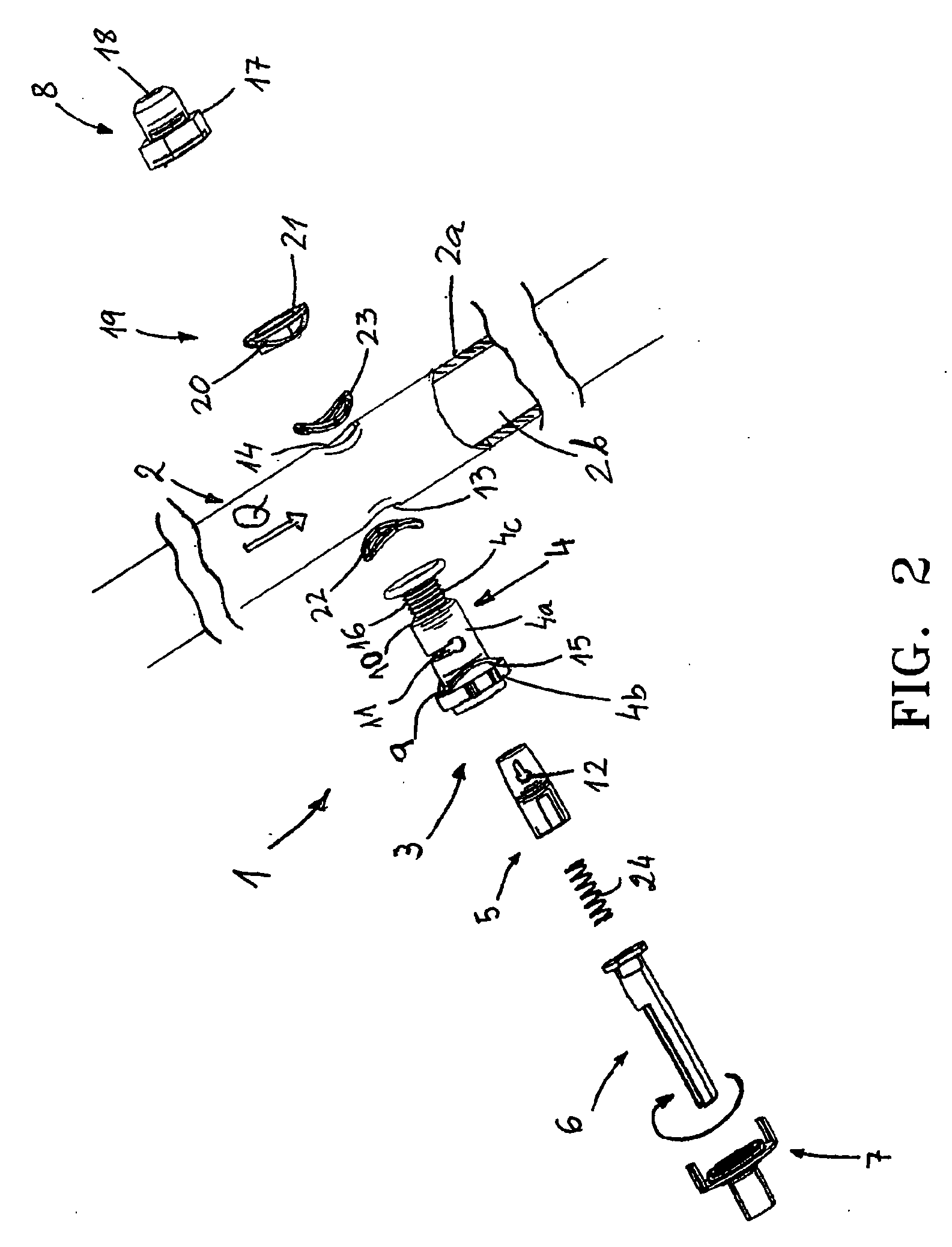 Device for distributing gas to a cooking appliance
