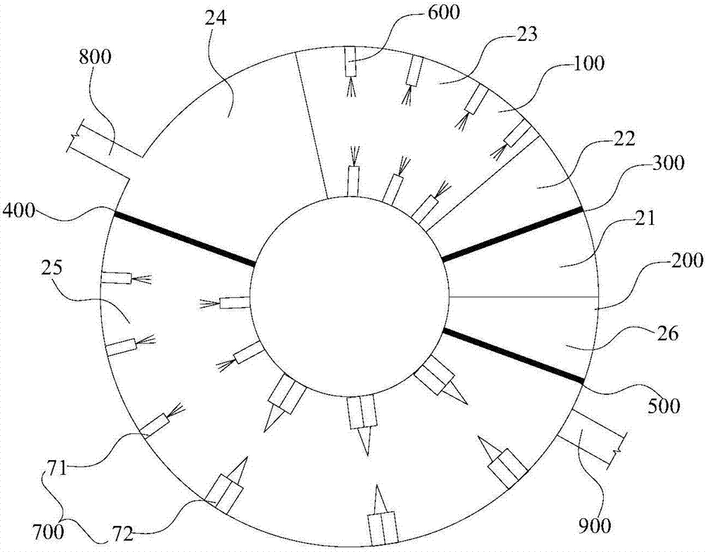 Rotary hearth furnace and method for treating lead-zinc smelting slag