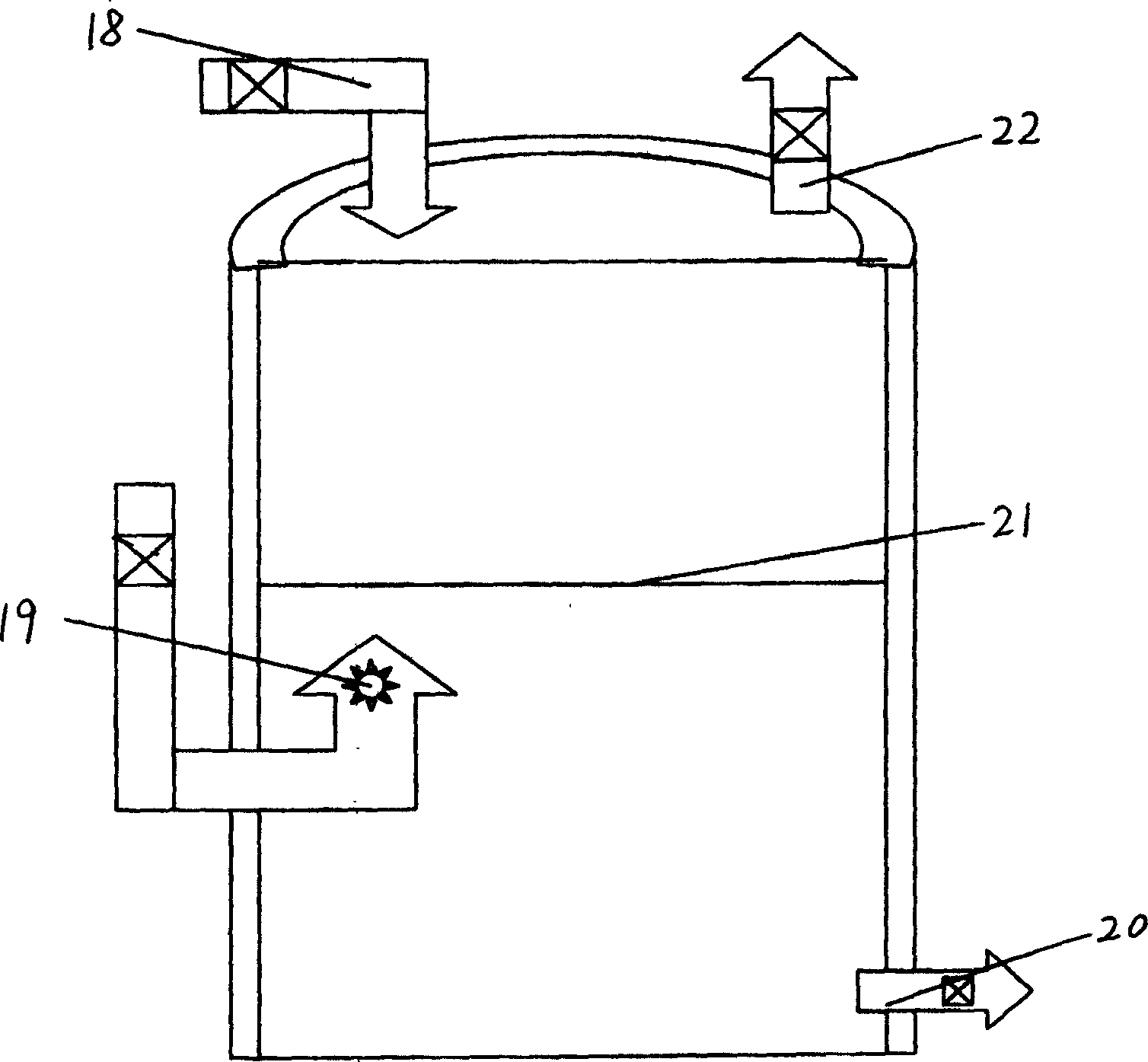 Method for producing liquefied gas from plant stalks