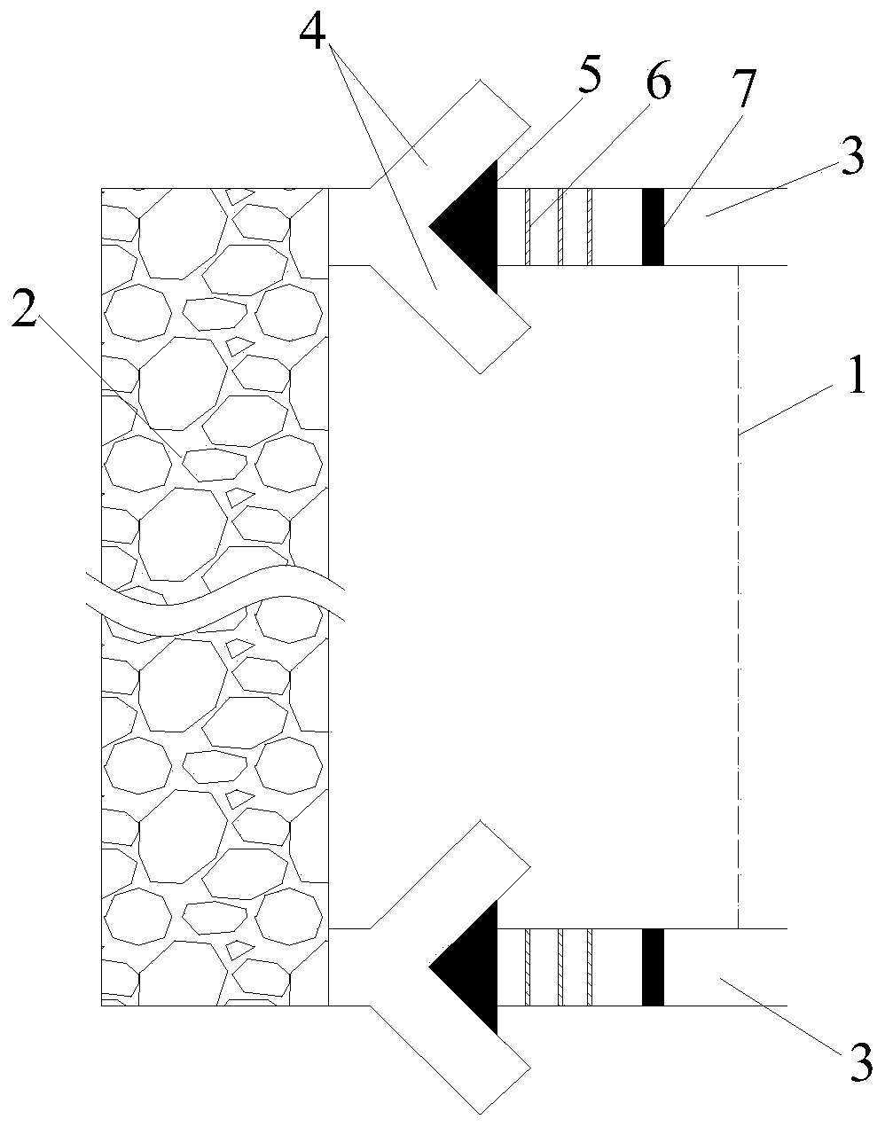 A roadway composite sealing method for hard roof caving impact in goaf