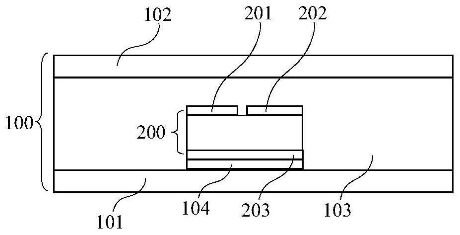 A kind of embedded chip and its preparation method