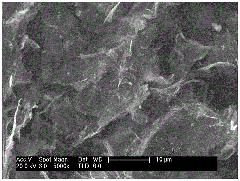 Three-dimensional porous lithium ion battery anode material of graphene composite material and preparation method of three-dimensional porous lithium ion battery anode material