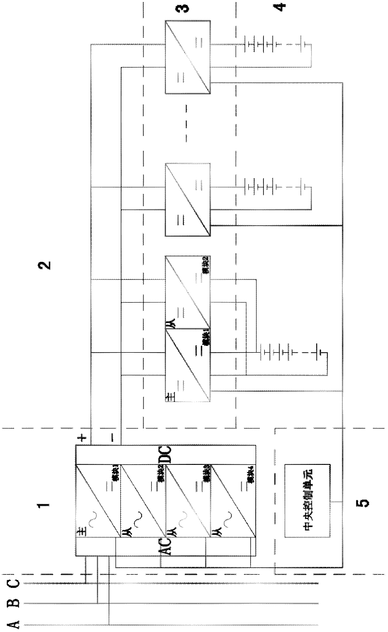 High-power modular lead-acid battery formation charging/discharging system