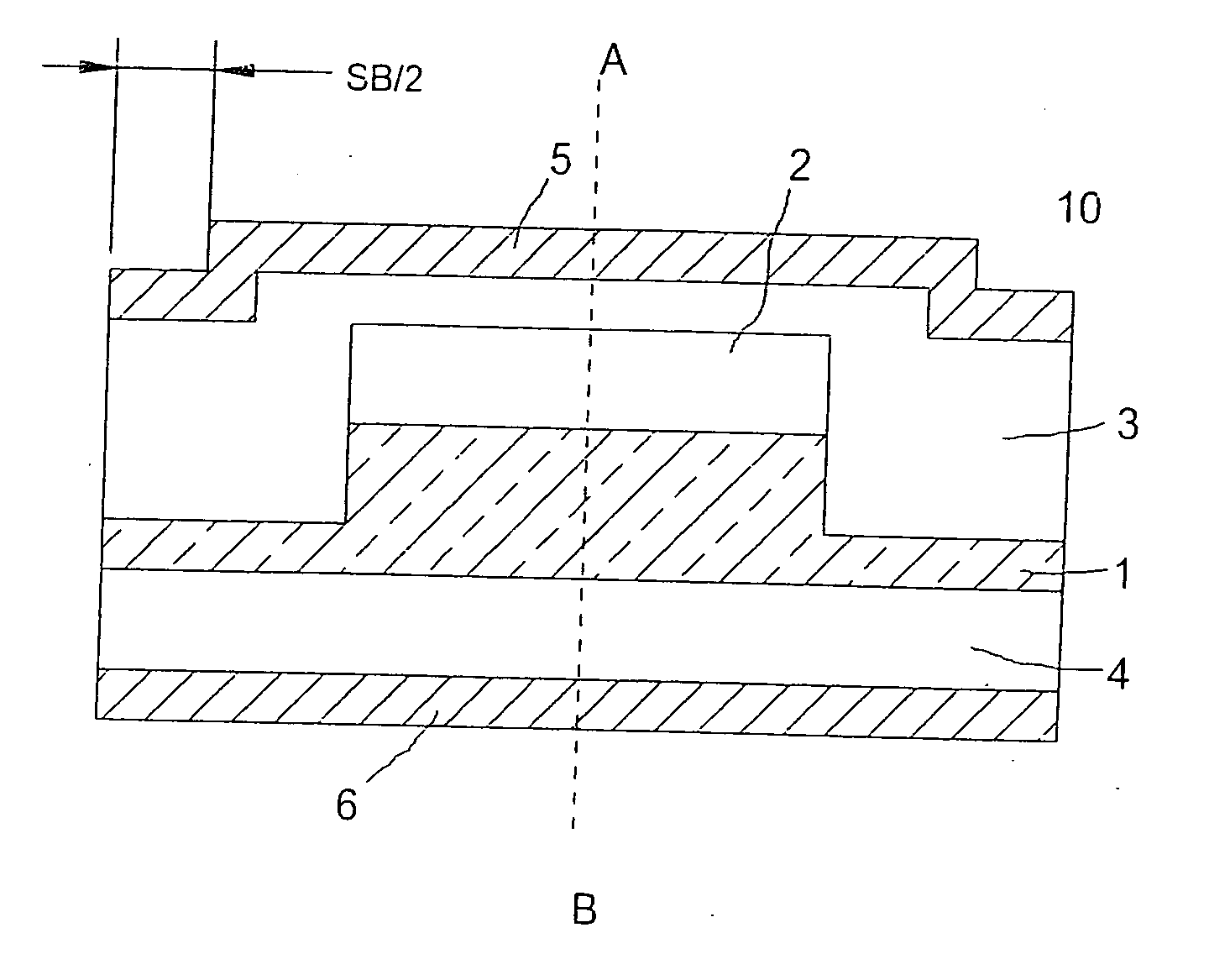 Semiconductor diode and method for the production thereof