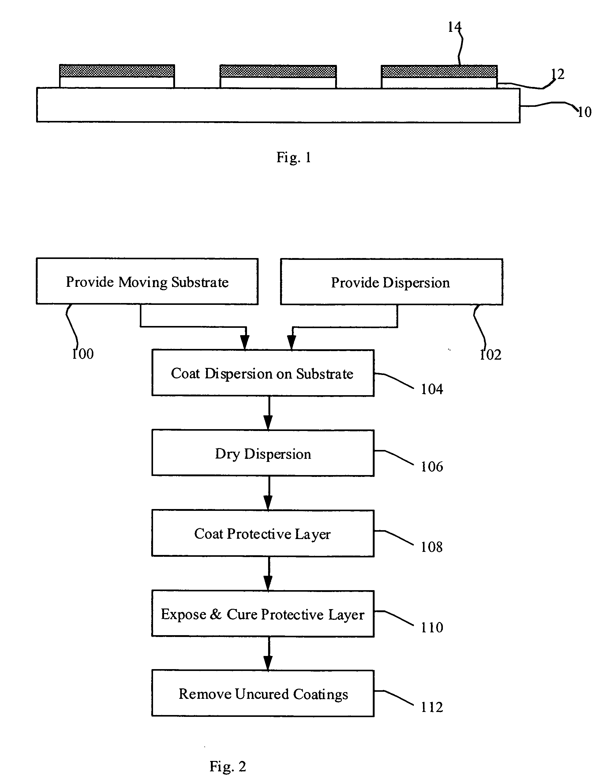 Patterned conductive coatings