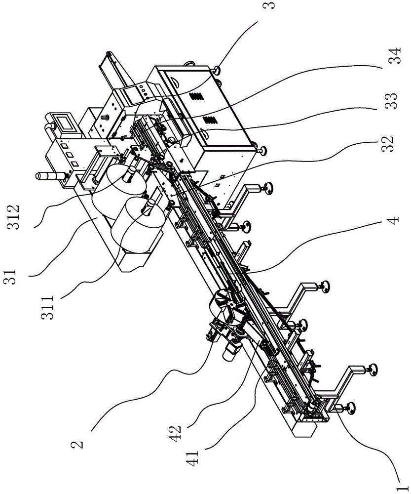 A high-efficiency flipping and stacking packaging machine