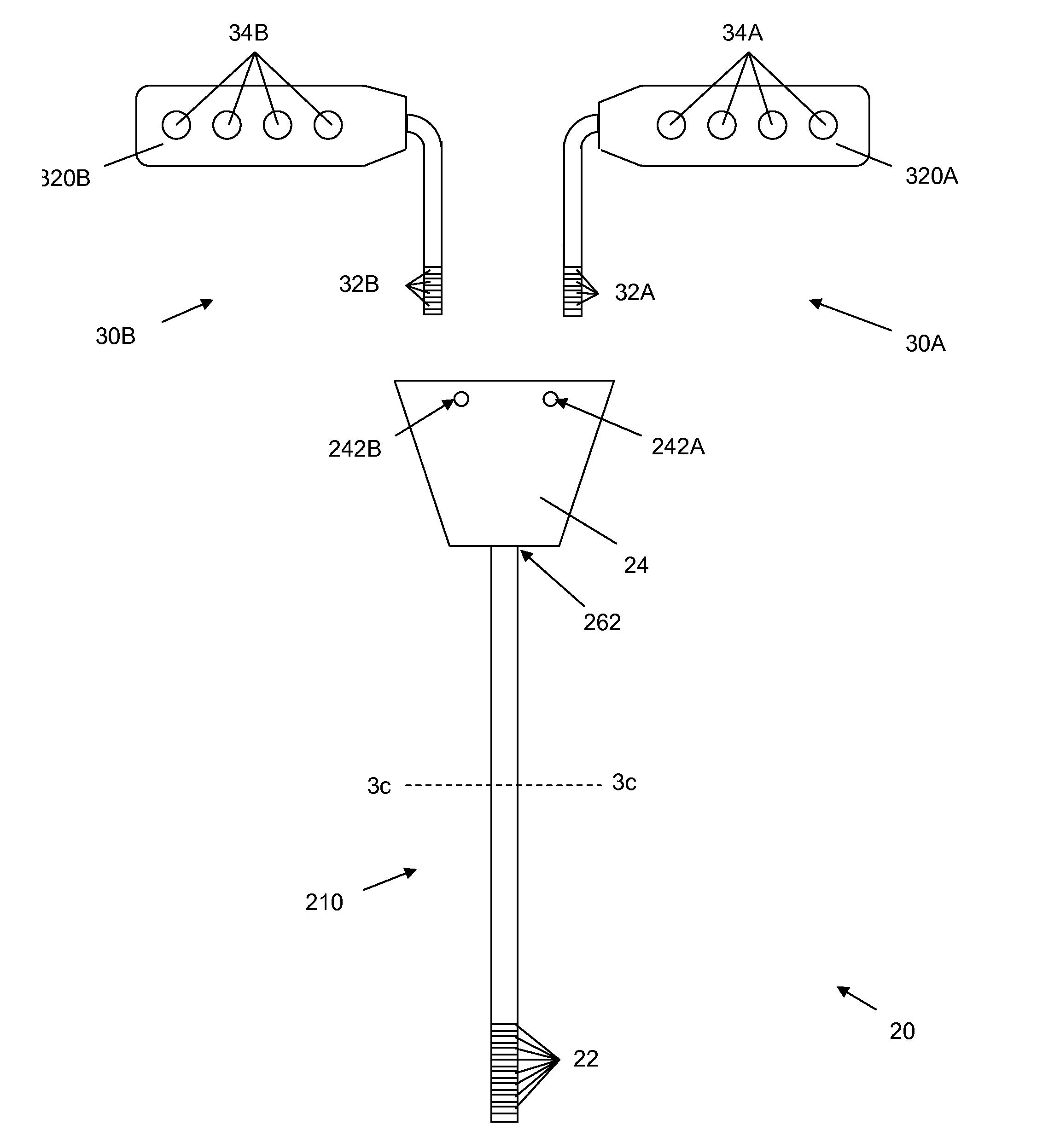 Lead extension having connector configured to receive two leads