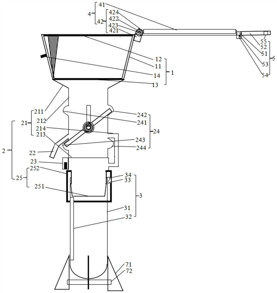 Urine collecting device and system