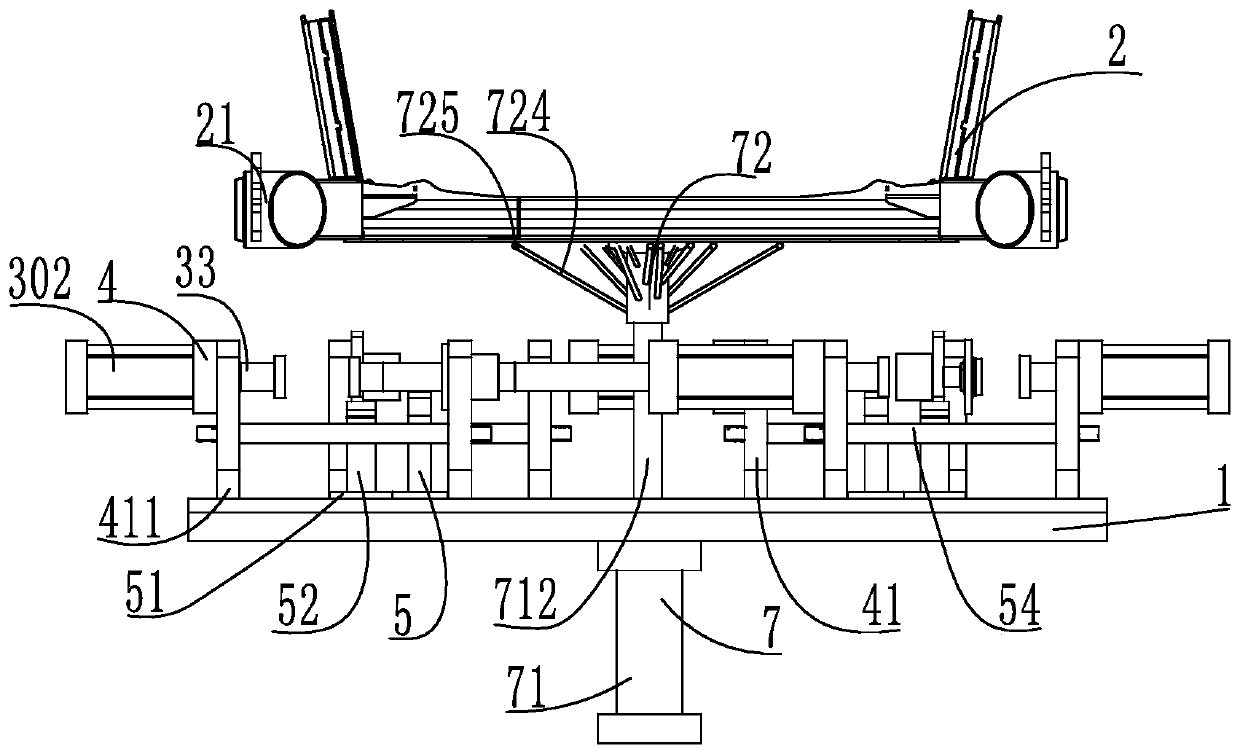 A multi-station rear axle bearing synchronous positioning and pressing equipment