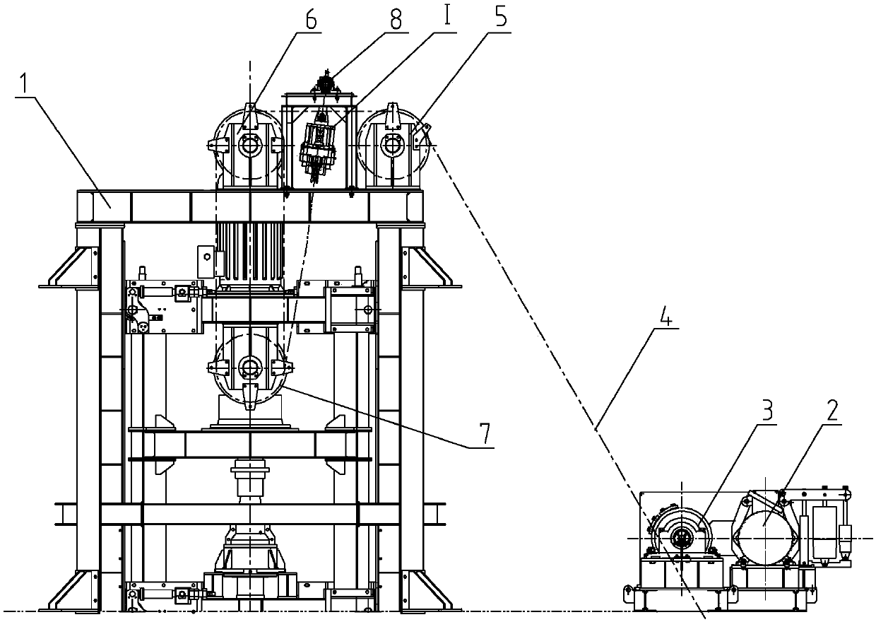 Anti-blocking device for KR process stirring desulfurization lifting trolley