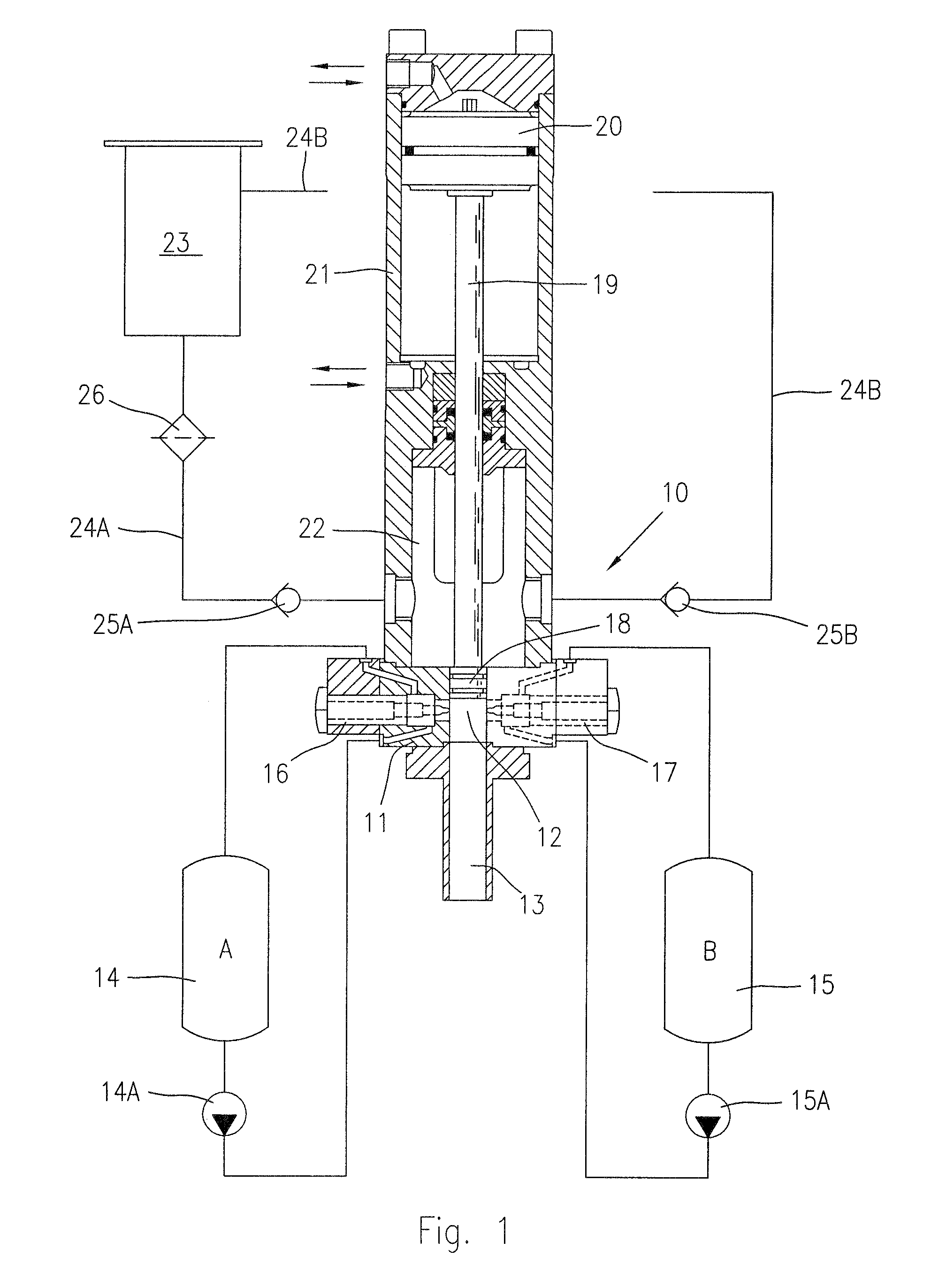 High-pressure mixing method and apparatus, with a self-lubricating and scraping device