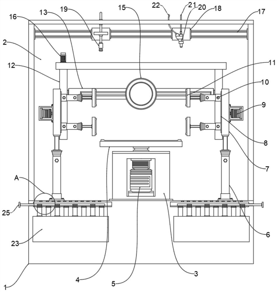 Magnetic powder detection device for omnibearing detection of steel structure and detection method thereof