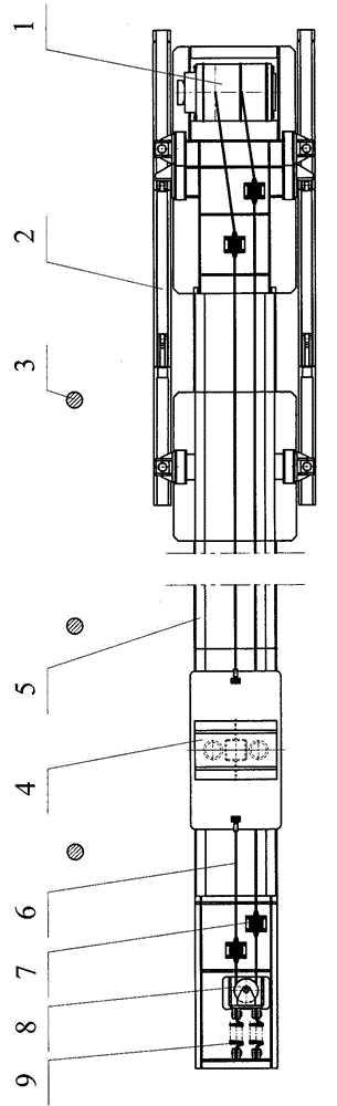 Auxiliary bracket moving device of circular self-moving advance support