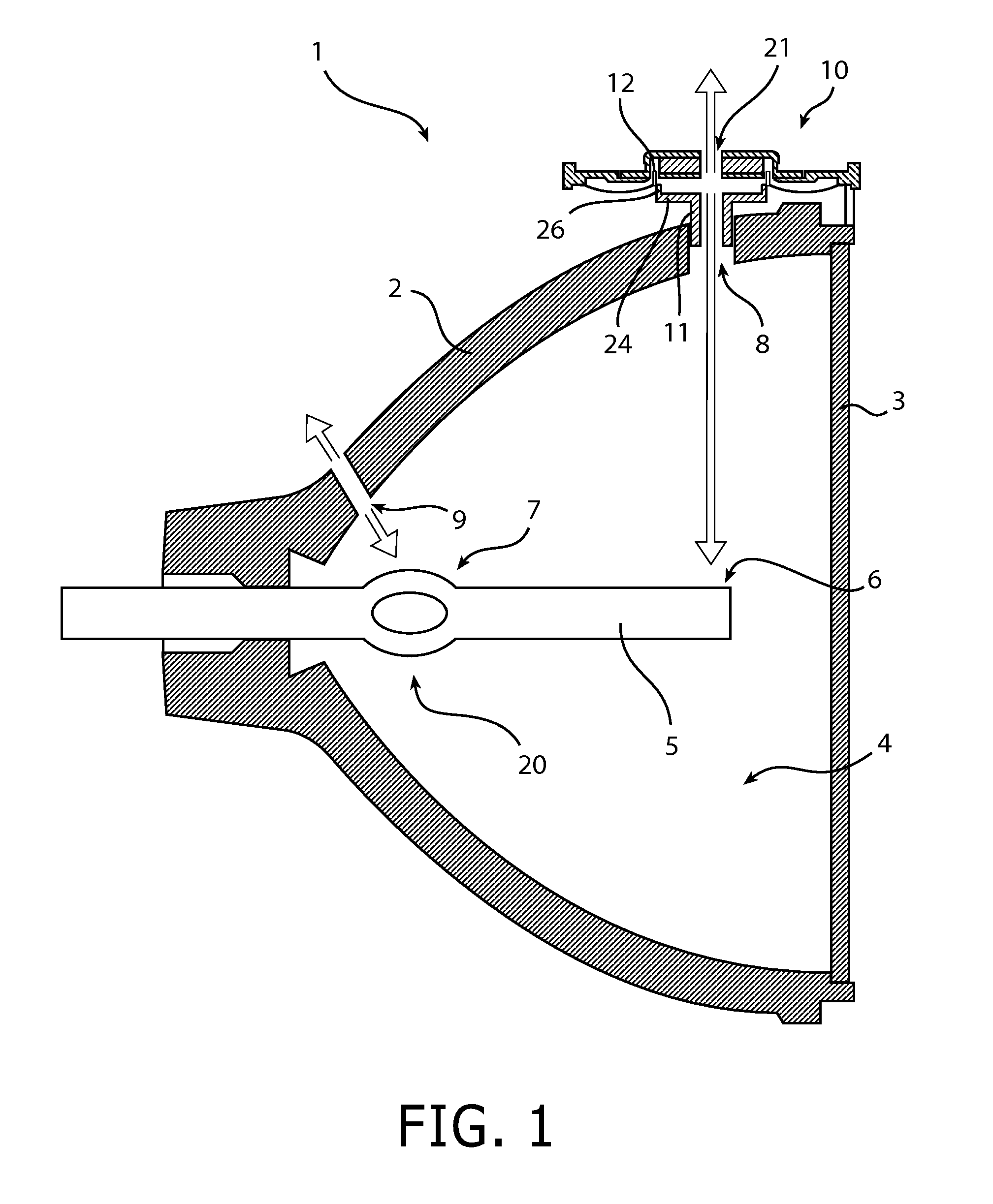 Cooling device utilizing internal synthetic jets