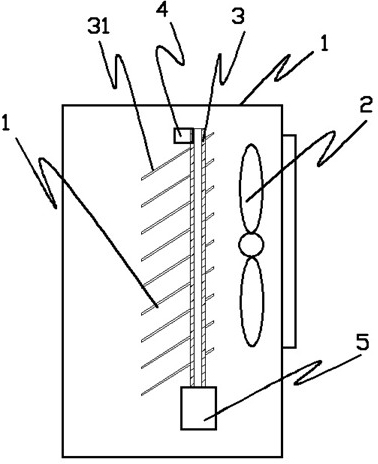 Energy-saving defrosting structure of air conditioner