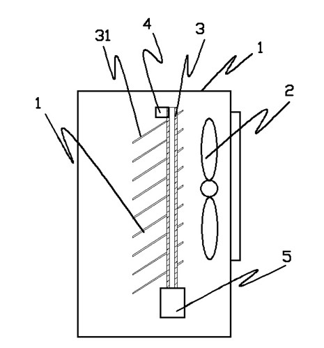 Energy-saving defrosting structure of air conditioner